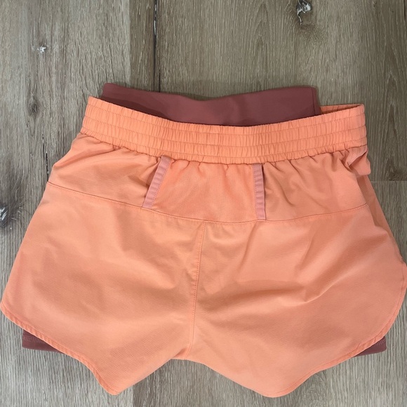 Stance Women's Orange Work it Out Athletic Shorts Built in Biker Shorts Size XS - Picture 4 of 5